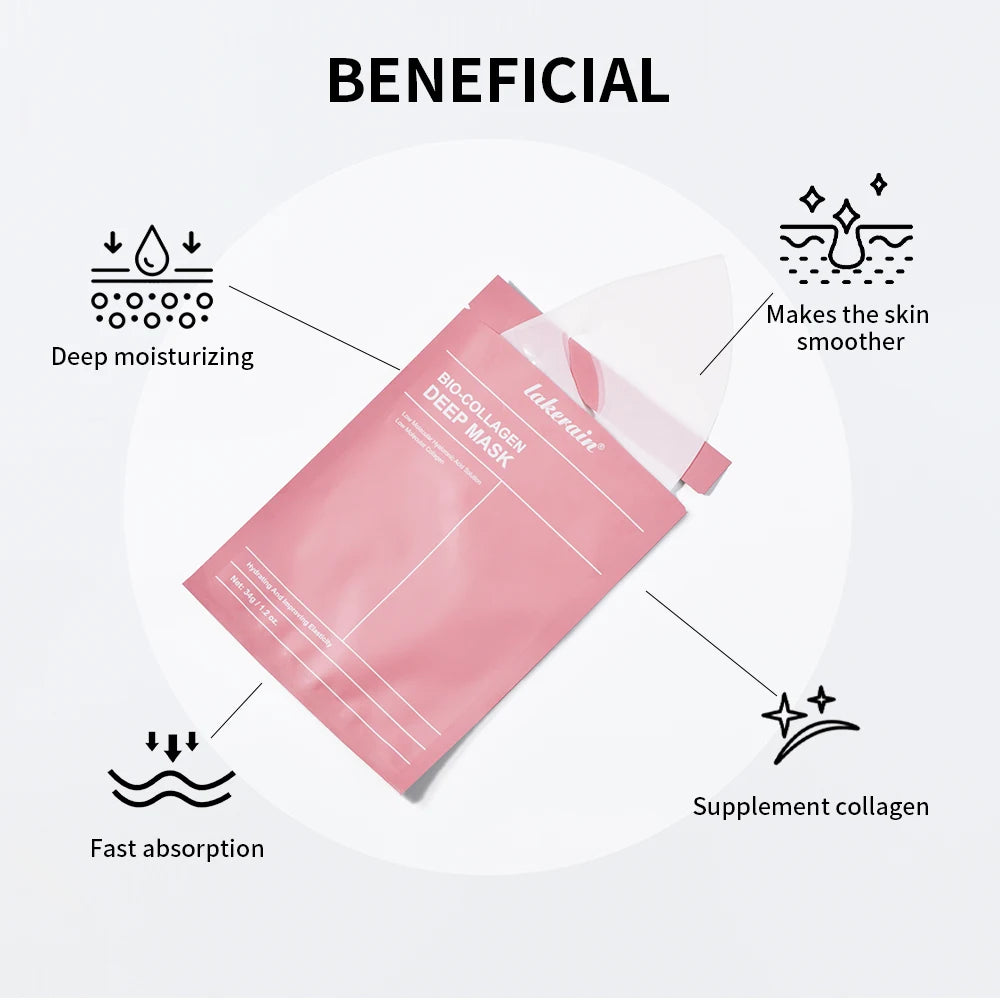 Bio Collagen Real Deep Mask Minimizing Firming Supplement Collagen Deep Hydration Pore Radiance Brighten Skin Skincare