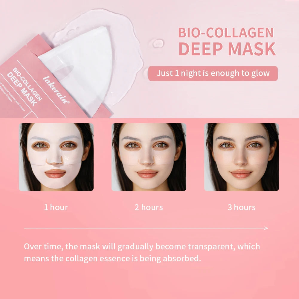 Bio Collagen Real Deep Mask Minimizing Firming Supplement Collagen Deep Hydration Pore Radiance Brighten Skin Skincare